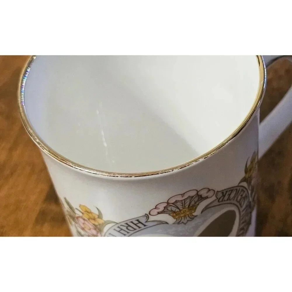 Vtg 1981 Royal Mug Prince of Wales & Lady Diana Spencer Elizabethan Bone China - Picture 3 of 11